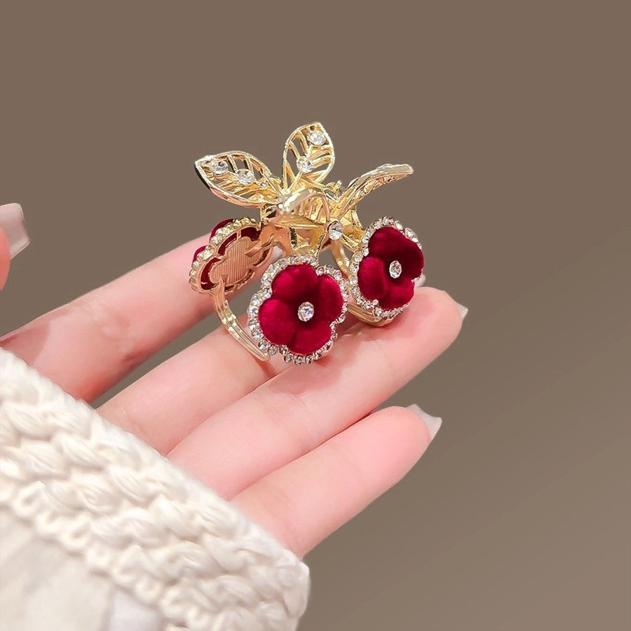 Women's Casual Simple Style Streetwear Floral Alloy Hair Claws