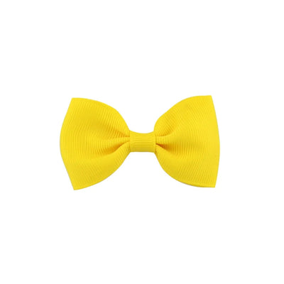 european and american solid color children's bow cute hairpin