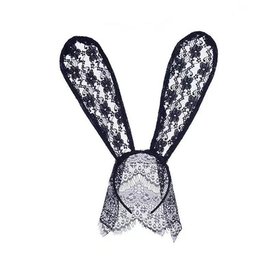 retro cat ears lace handmade hair band 1 piece