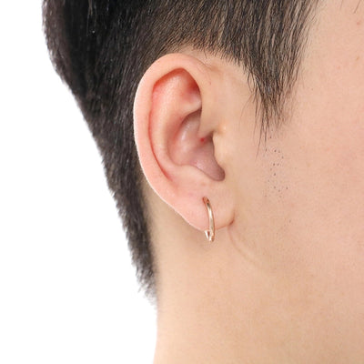 1 Pair Simple Style Round 304 Stainless Steel 18K Gold Plated Earrings