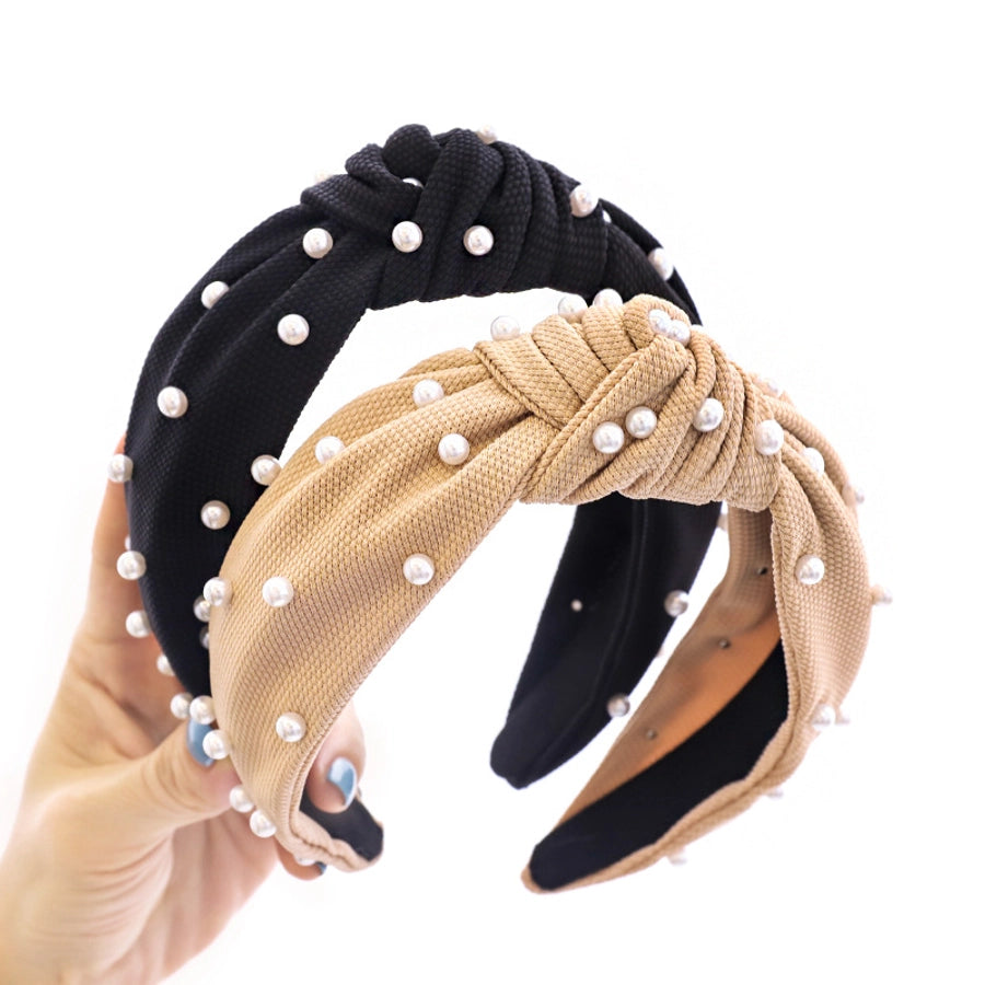 women's glam lady solid color cloth criss cross hair band