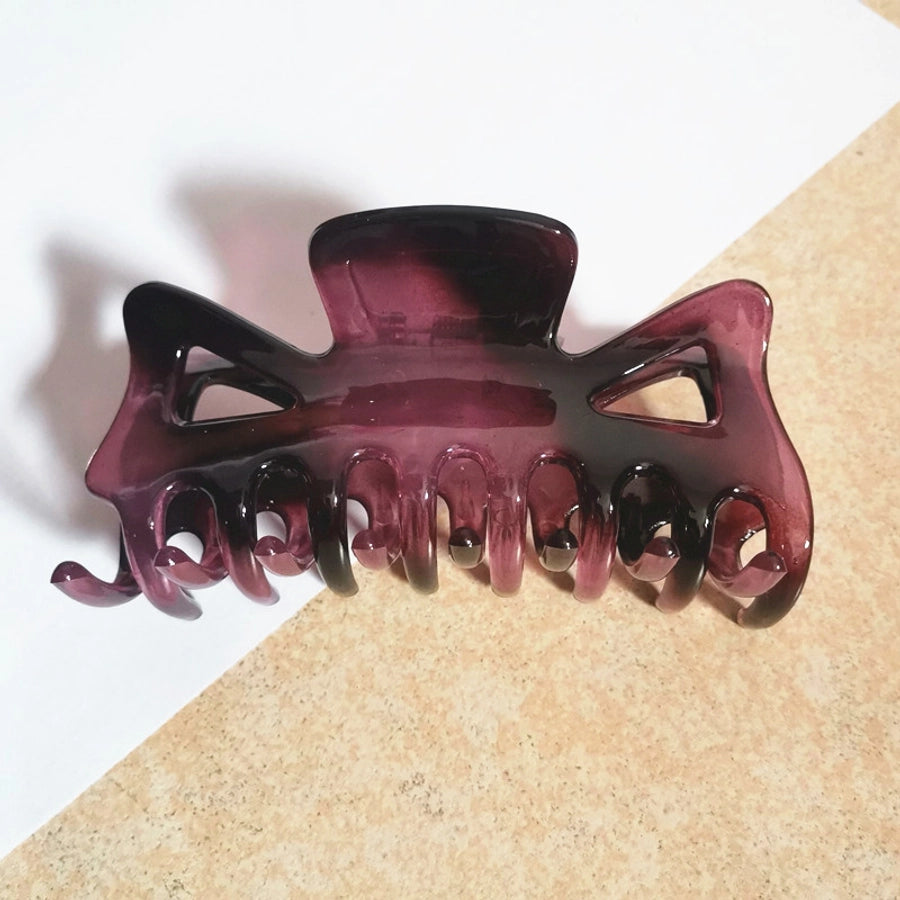 fashion geometric plastic resin stoving varnish hair claws 1 piece