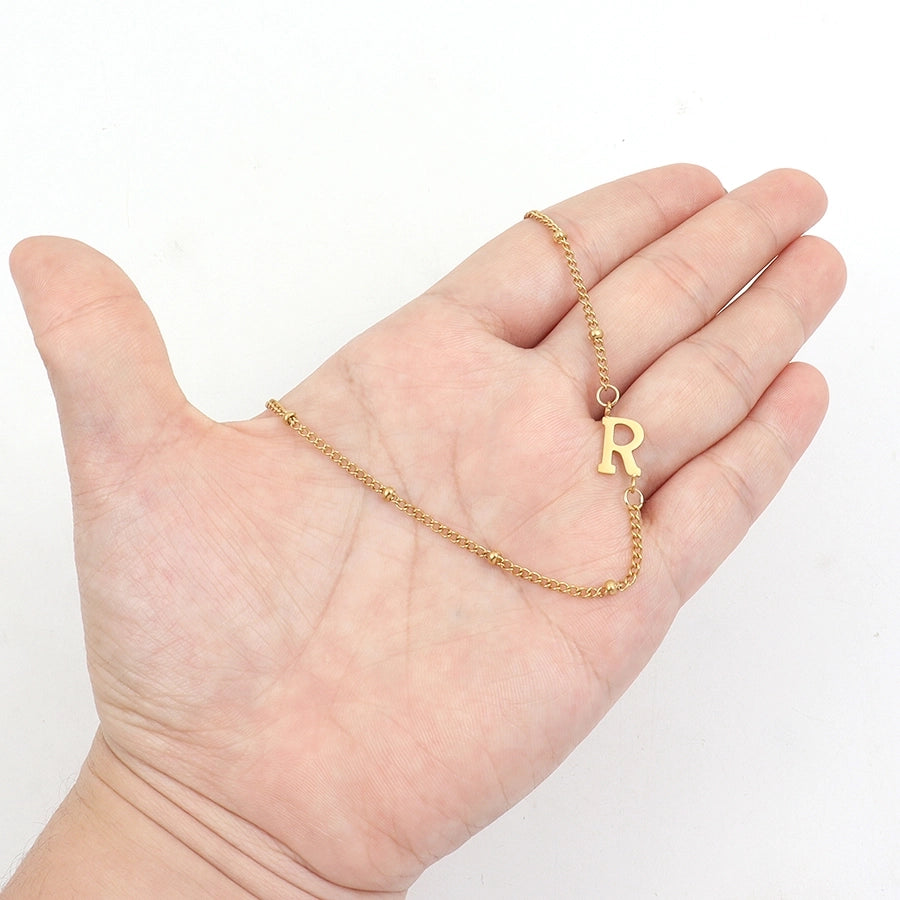 Jewelry Simple Style Classic Style Letter 201 Stainless Steel 304 Stainless Steel Pendant Necklace