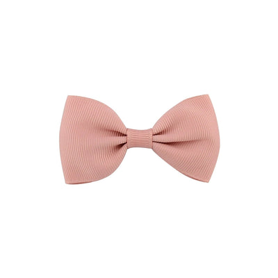 european and american solid color children's bow cute hairpin