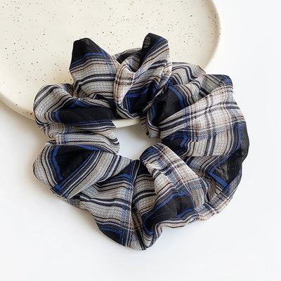 Women's Basic Commute Plaid Hair Tie