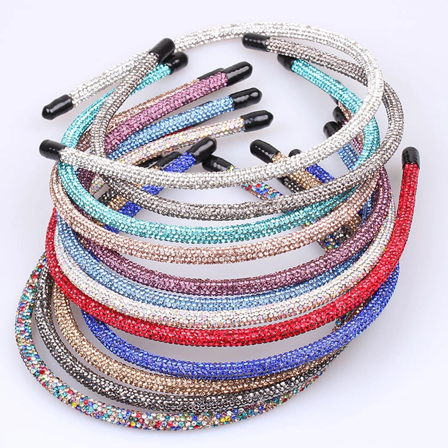 fashion geometric rhinestone hair band 1 piece