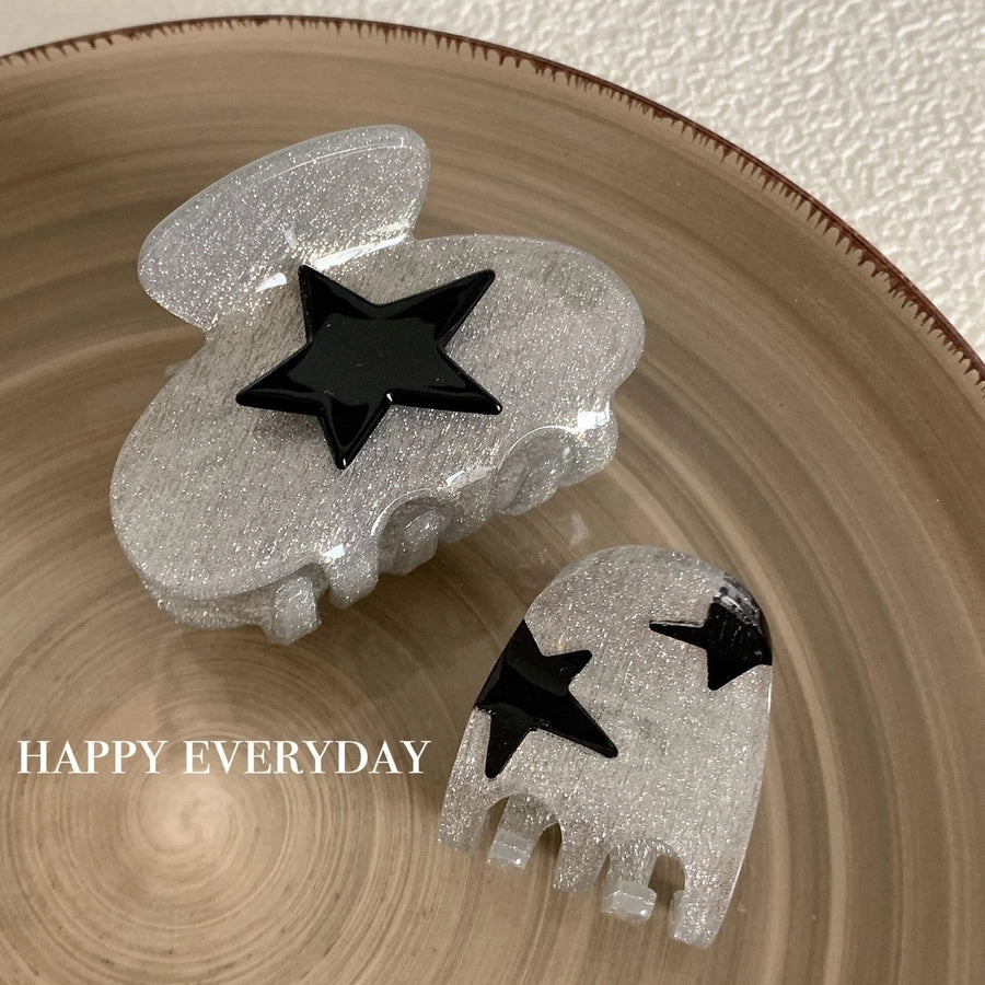 women's vintage style pentagram acetic acid sheets hair claws