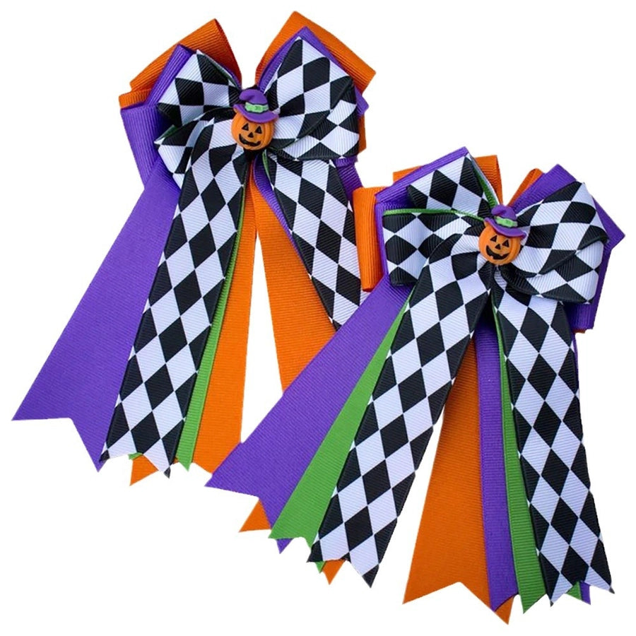 Girl'S IG Style Casual Pumpkin Bow Knot Ghost Cloth Hair Clip