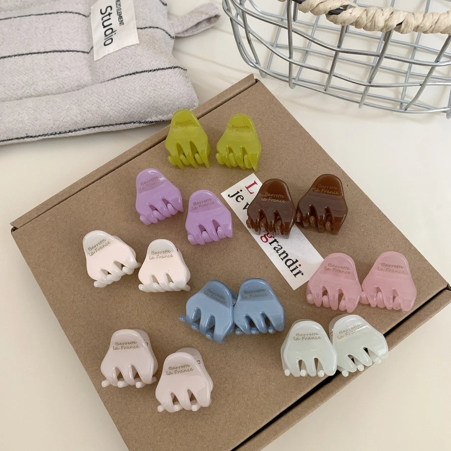 Women's Simple Style Classic Style Solid Color Acetic acid sheets Hair Claws