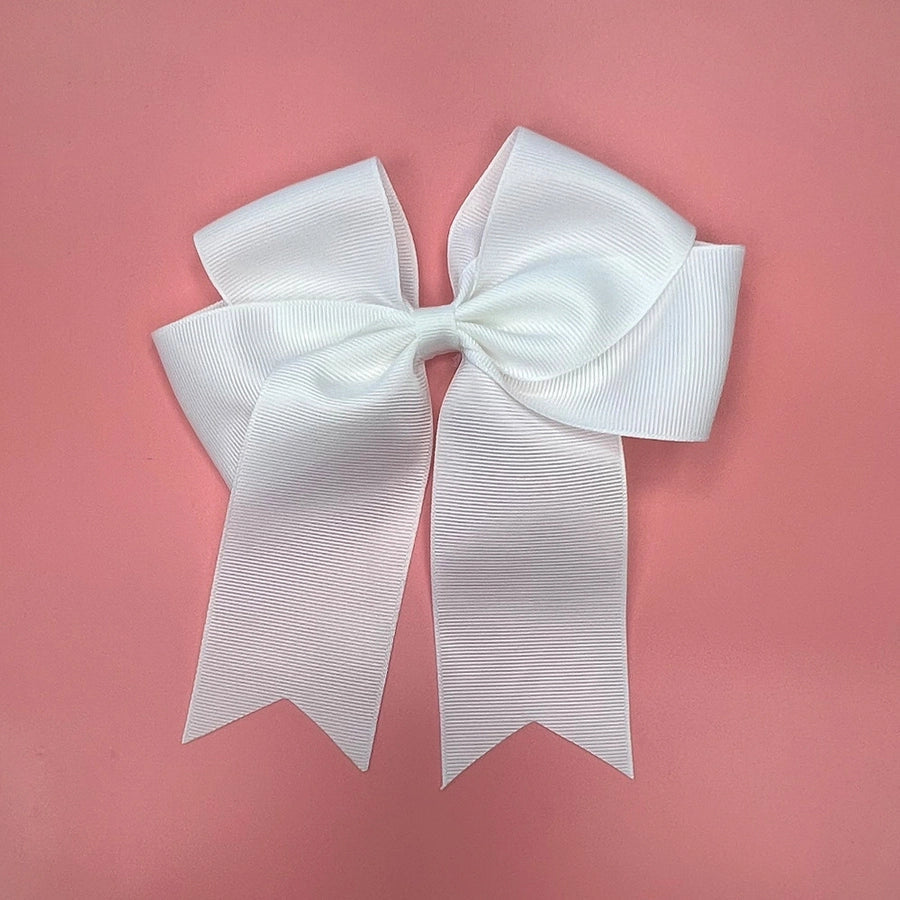 fashion solid color cloth bowknot hair clip 1 piece