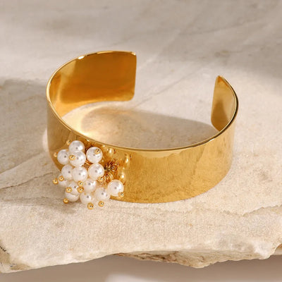 Simple Style Classic Style Artistic Geometric 304 Stainless Steel 18K Gold Plated Bangle In Bulk