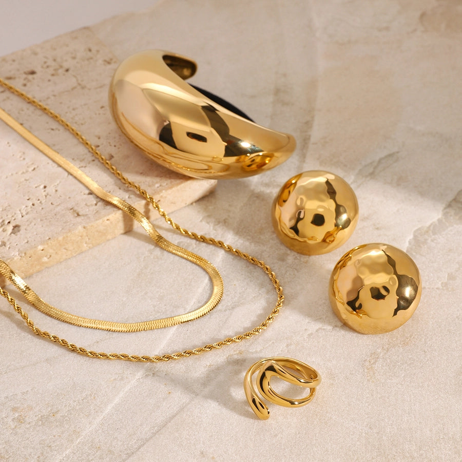 Jewelry Simple Style Classic Style Holiday 304 Stainless Steel Jewelry Set