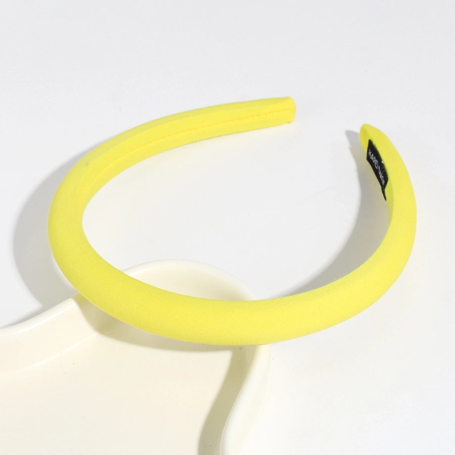 simple style solid color polyester rib-knit hair band 1 piece