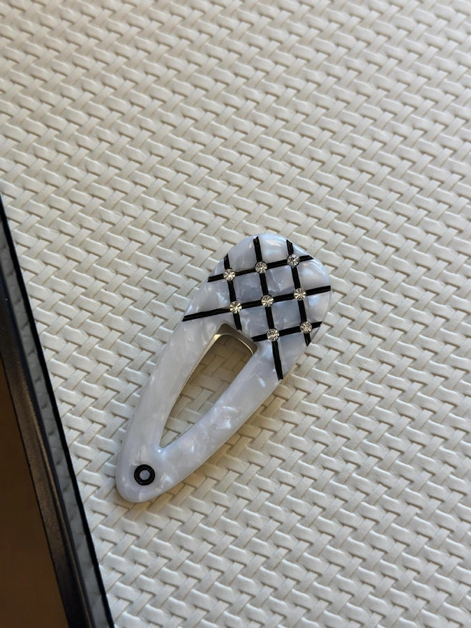 Women's Simple Style Classic Style Color Block Acetic acid sheets Inlay Zircon Hair Clip