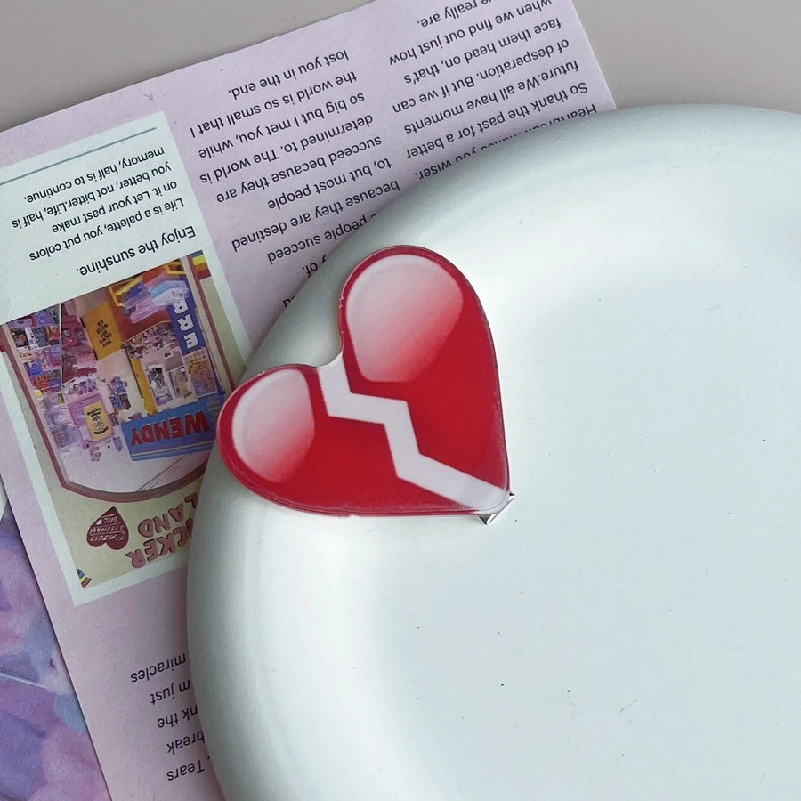 Women's Cute Smile Face Water Droplets Plastic Epoxy Hair Clip