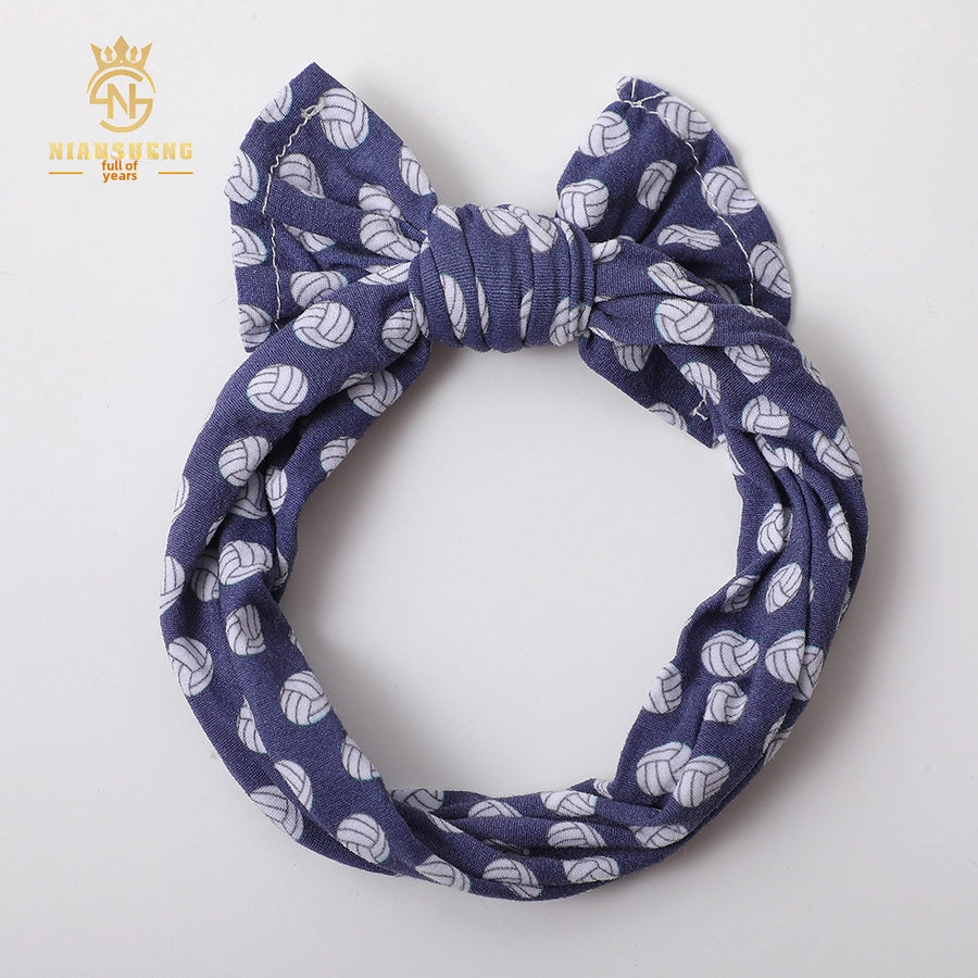 New  children's headdress jacquard soft hair tie bow hair band baby newborn headband baby hair band