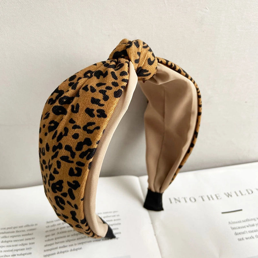 women's ig style retro leopard cloth hair band