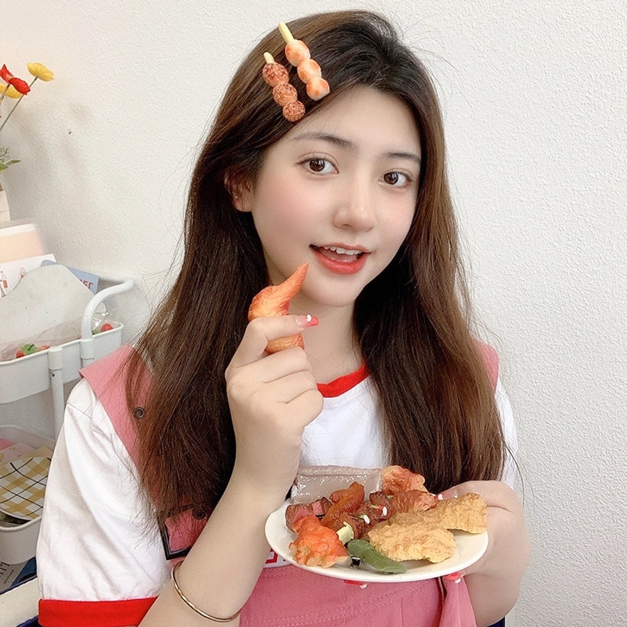cute food alloy resin hair clip 1 piece