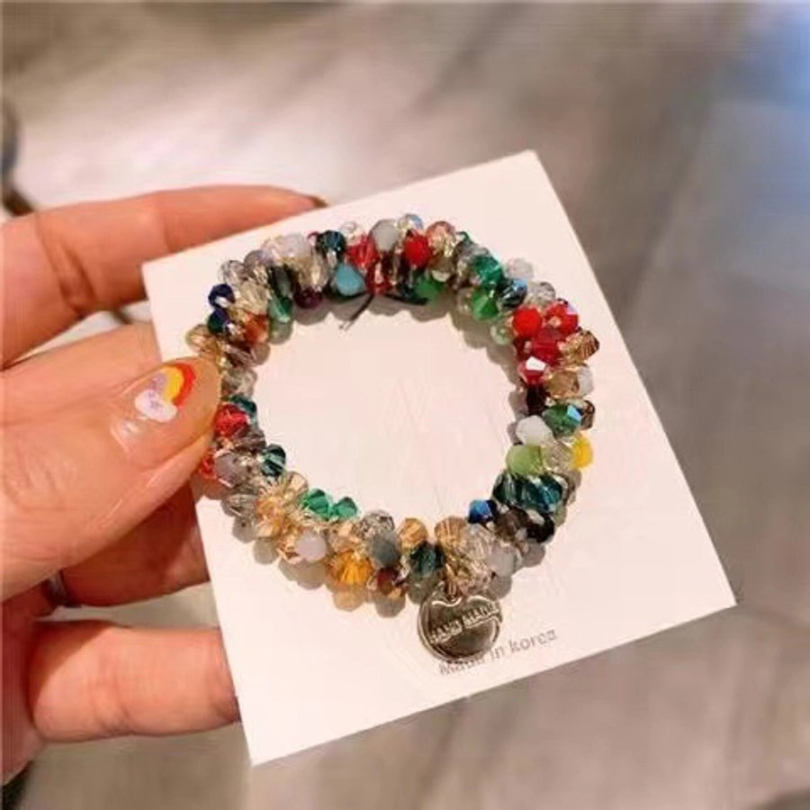 Women's Elegant Geometric Rhinestone Hair Tie