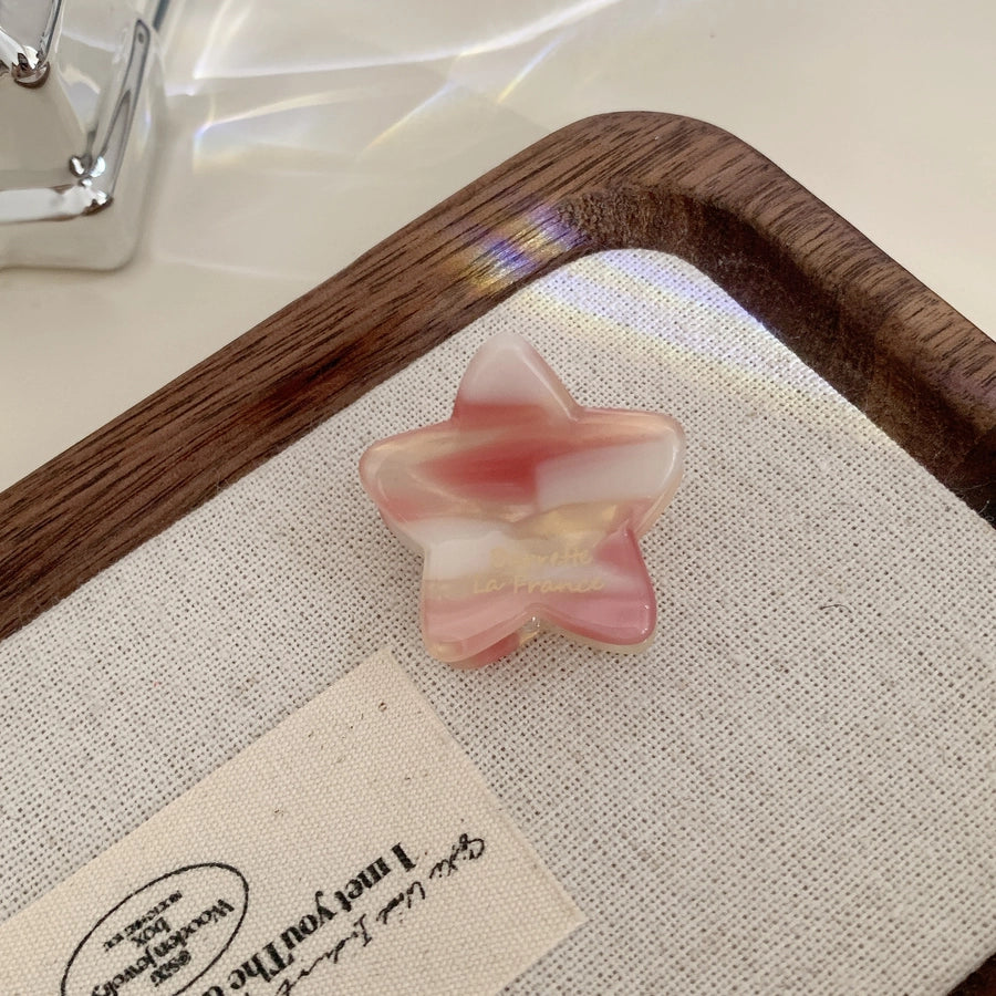 Women's Elegant Simple Style Streetwear Star Acetic acid sheets Hair Claws