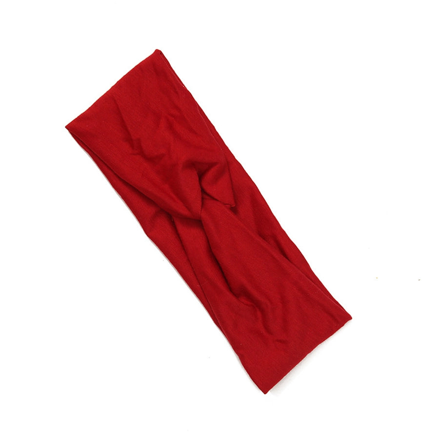 New Adult Plain Cross Headband Knotted Polyester Women's Hair Band Daily Wash Face Hair Band Hair Band