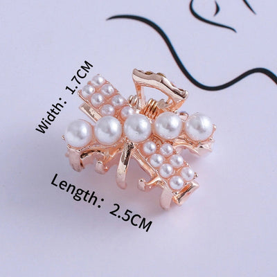 Women's Princess Sweet Rabbit Bow Knot Artificial Pearl Alloy Rhinestone Inlay Artificial Pearls Rhinestones Hair Claws