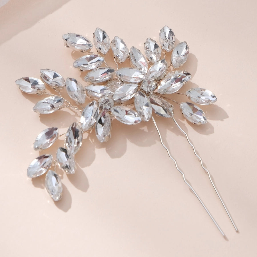 Antique U-shaped Hairpin Hair Accessories Simple Rhinestone Pin Hairpin Photography Portrait High-end Hair Hairpin