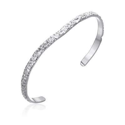 Simple Style Solid Color 304 Stainless Steel Bangle In Bulk
