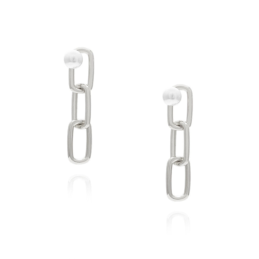 1 Pair Vintage Style Classic Style Geometric Plating Copper Pearl Drop Earrings