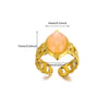 Jewelry Casual Vintage Style Streetwear Cross 304 Stainless Steel 18K Gold Plated Open Rings