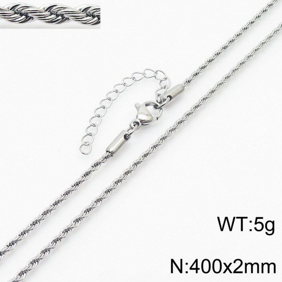 Jewelry Simple Style Geometric 304 Stainless Steel 18K Gold Plated Bracelets Necklace