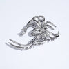 fashion flower metal plating artificial rhinestones hair claws 1 piece