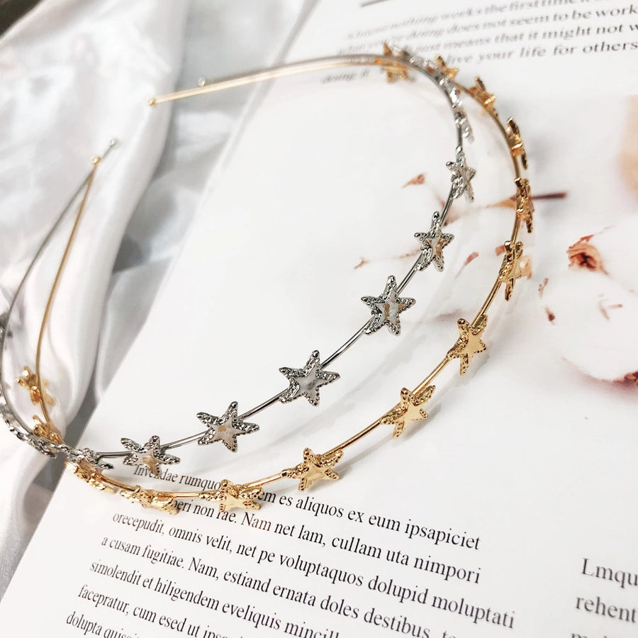 simple five-pointed star hair band