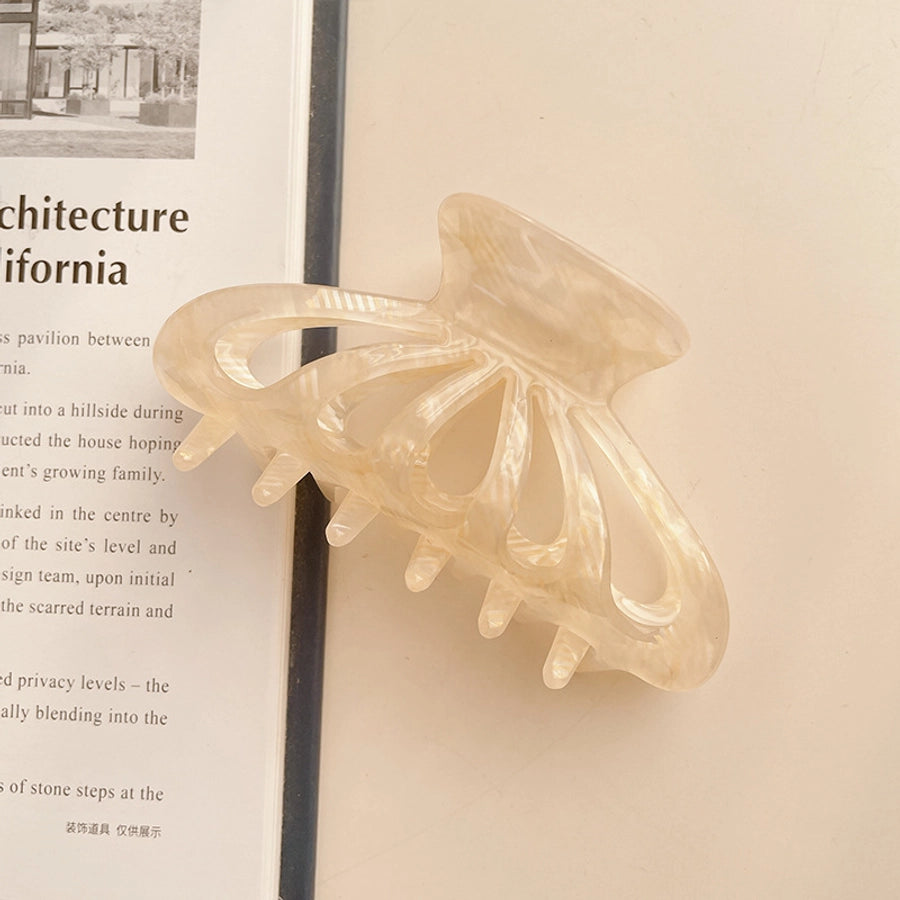 Women's Simple Style Marble Acetic acid sheets Handmade Hollow Out Hair Claws