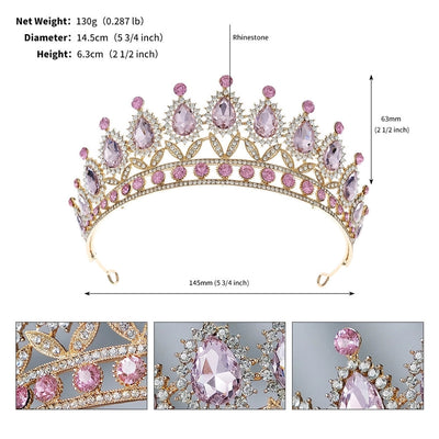 women's fashion crown rhinestone diamond