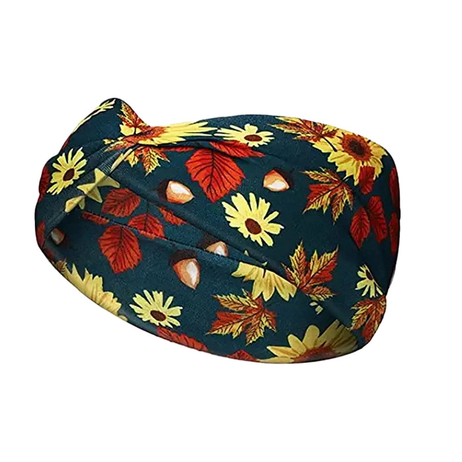 casual vacation plaid bow knot cloth printing hair band