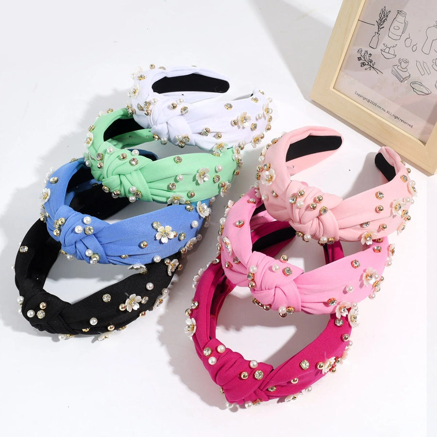 Women's Vacation Simple Style Solid Color Cloth Hair Band