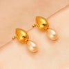 1 Pair Exaggerated Commute Geometric 304 Stainless Steel 316 Stainless Steel  18K Gold Plated Drop Earrings