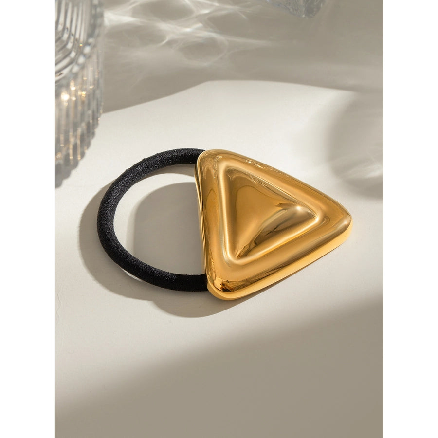 Women's IG Style Triangle 304 Stainless Steel Plating Hair Tie