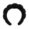 simple style color block towel velvet hair band
