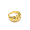 Jewelry Casual Elegant Geometric 304 Stainless Steel Zircon 18K Gold Plated Irregular Rings