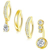 1 Piece 1 Set Belly Rings Simple Style Classic Style Geometric 304 Stainless Steel Copper Plating