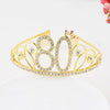 New Birthday Crown  60 Digital Birthday Headband Bridal Banquet Rhinestone Hair Accessories Alloy Headband Women