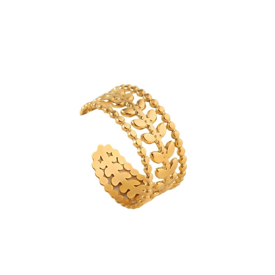 Jewelry Elegant Geometric Simple Titanium Steel Open Rings