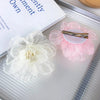 Women's Elegant Romantic Solid Color Gauze Patchwork Hair Clip