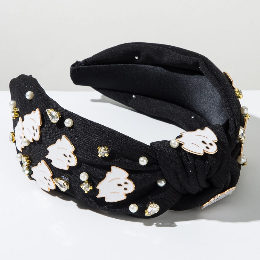 Women's Cute Simple Style ghost Alloy Cloth Glass Hair Band