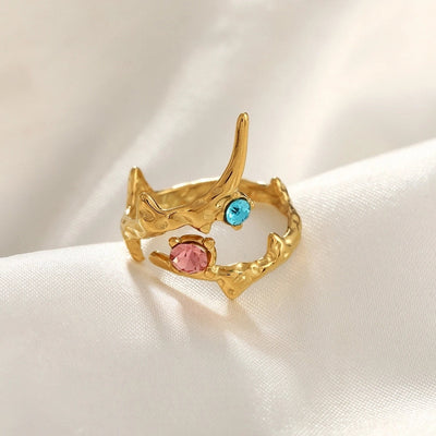 Jewelry Simple Style Commute Geometric 304 Stainless Steel Plating Open Rings