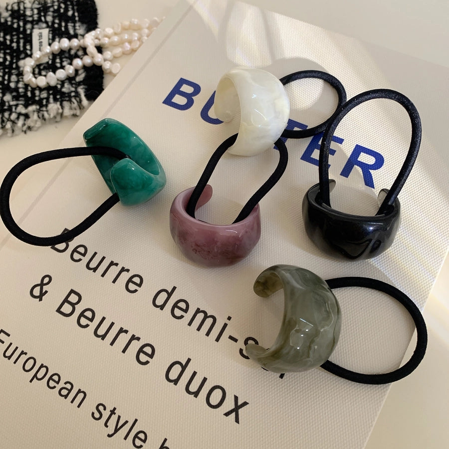 Women's Simple Style Solid Color Arylic Hair Tie