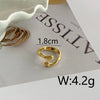 Copper 14K Gold Plated 16K Gold Plated 18K Gold Plated Ring Pleated Inlay Hand Olive Branch Shell Zircon Open Rings Rings