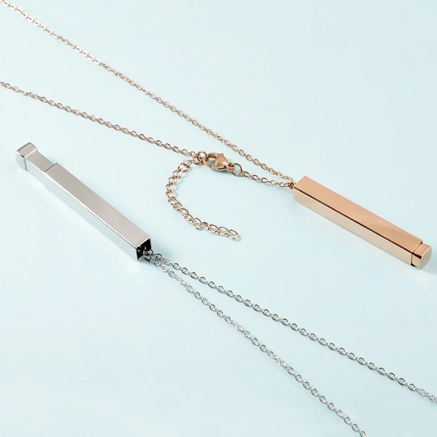 Jewelry Streetwear U Shape 304 Stainless Steel 18K Gold Plated Pendant Necklace